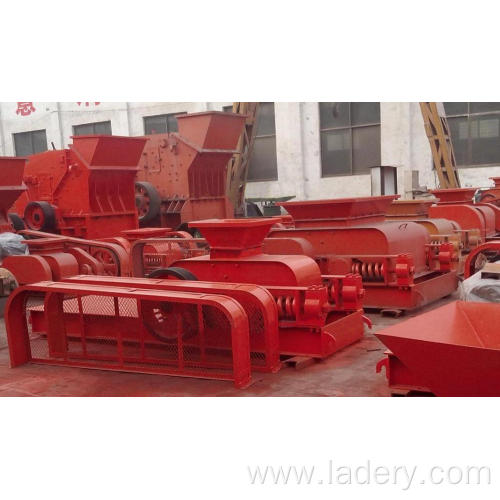 Smooth Toothed Gold Mining Double Roller Crusher